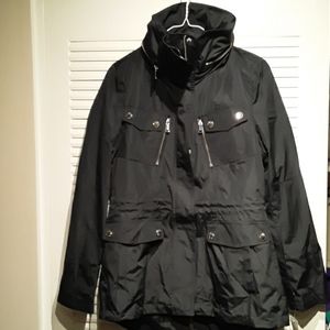 Nautica Mens Hooded Bomber